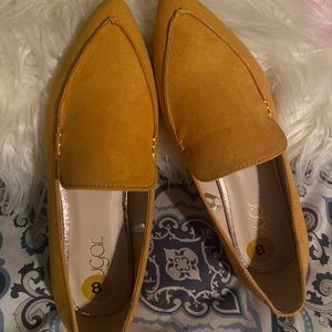 Mustard yellow flats